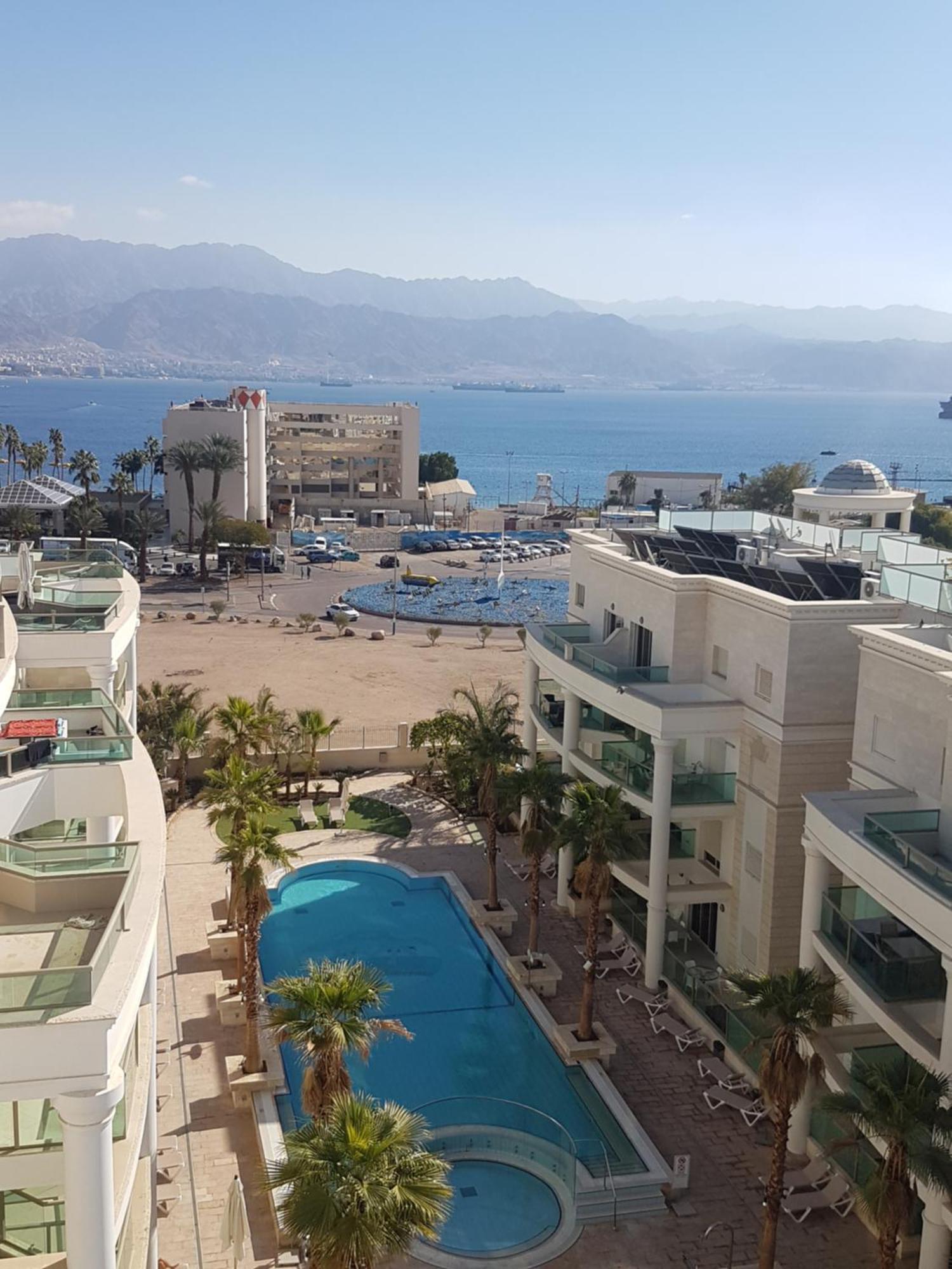 Apartamento Palmore Top Luxury Penthause With Juccuzi First Line Of The Seaside Eilat Exterior foto